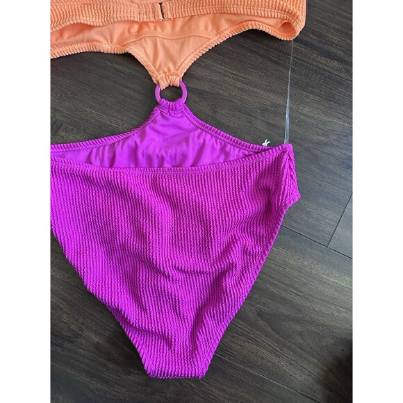 Salt + Cove Women Juniors' Color blocked One-Piece Monokini Swimsuit XL - Picture 9 of 10